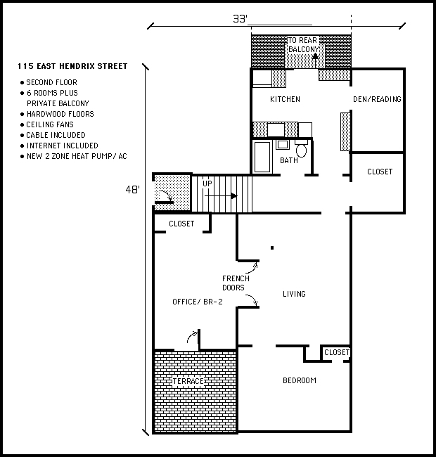 115 East Hendrix Floor Plan